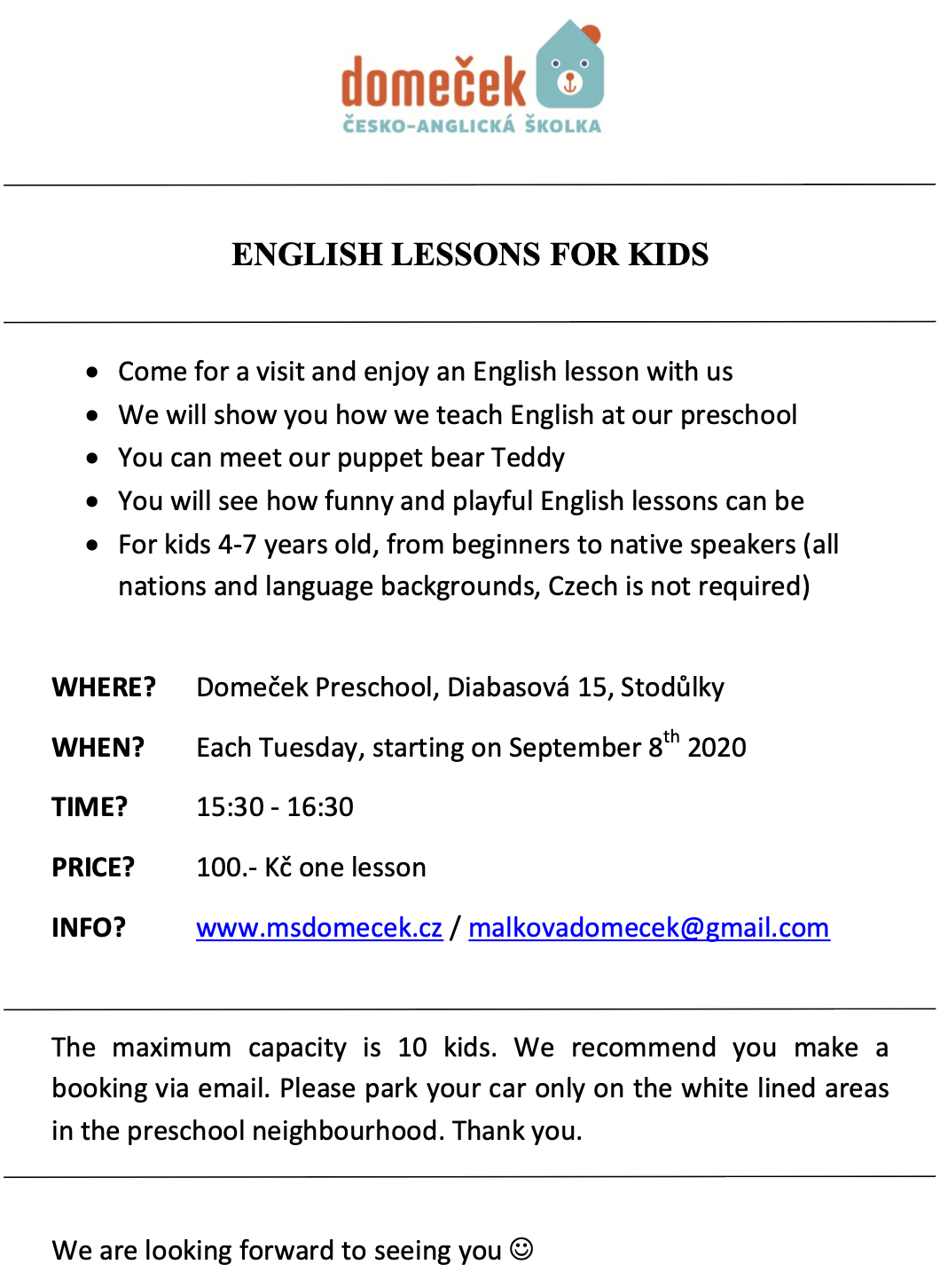 English lessons for kids